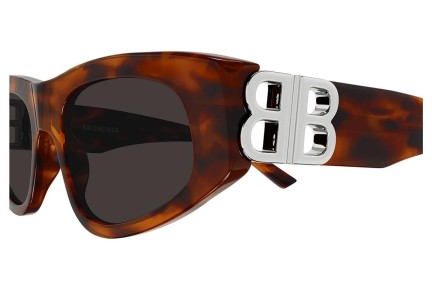 Ochelari de soare Balenciaga BB0095S 024 Cat Eye Havana