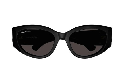 Ochelari de soare Balenciaga BB0324SK 002 Rotunzi Negri