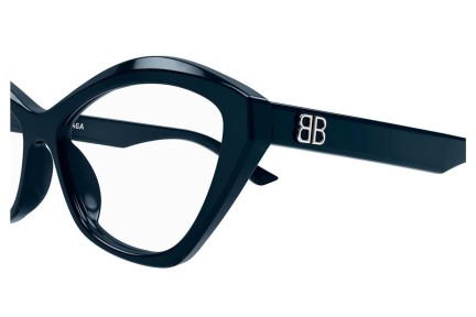 Ochelari Balenciaga BB0341O 004 Cat Eye Albaștri