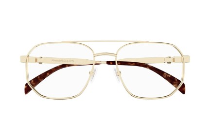 Ochelari Alexander McQueen AM0459O 002 Pilot Aurii