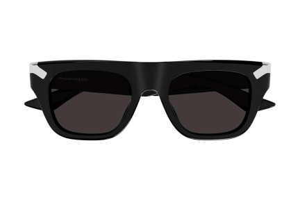 Ochelari de soare Alexander McQueen AM0441S 001 Dreptunghiulari Negri