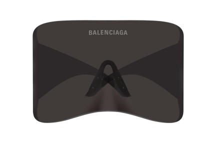 Ochelari de soare Balenciaga BB0288S 001 Lentilă unică | Shield Gri