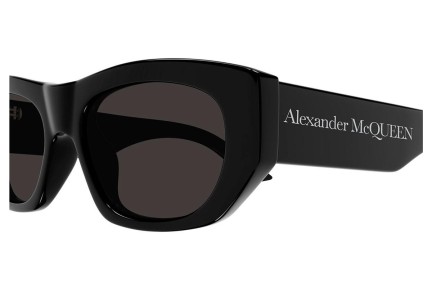 Ochelari de soare Alexander McQueen AM0450S 001 Dreptunghiulari Negri