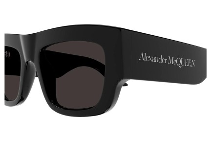 Ochelari de soare Alexander McQueen AM0449S 001 Dreptunghiulari Negri