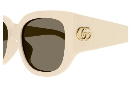 Ochelari de soare Gucci GG1599SA 004 Ovali Bej