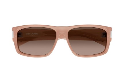 Ochelari de soare Saint Laurent SL689 006 Pătrați Portocalii