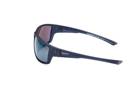 Ochelari de soare Timberland TB00003 91D Polarized Dreptunghiulari Albaștri