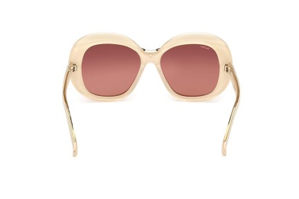 Ochelari de soare Max Mara MM0087 25F Rotunzi Bej