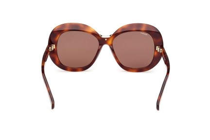 Ochelari de soare Max Mara MM0087 52E Rotunzi Havana