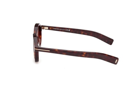 Ochelari de soare Tom Ford FT1100 52E Rotunzi Havana