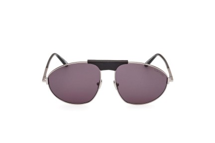 Ochelari de soare Tom Ford FT1095 14A Pilot Argintii