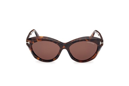 Ochelari de soare Tom Ford FT1111 52E Ovali Havana