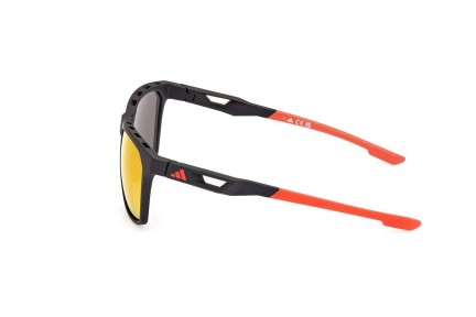 Ochelari de soare Adidas Sport SP0091 02L Dreptunghiulari Negri