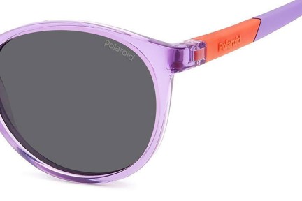 Ochelari de soare Polaroid Junior PLD8059/S 789/M9 Polarized Rotunzi Violeți