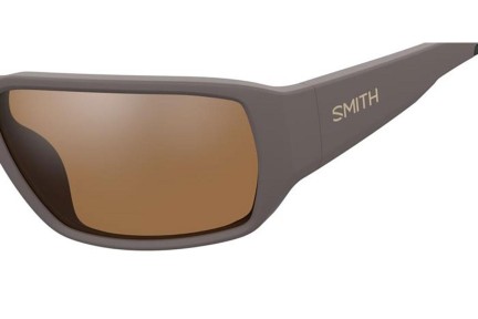 Ochelari de soare Smith HOOKSET 79U/L5 Polarized Dreptunghiulari Maro