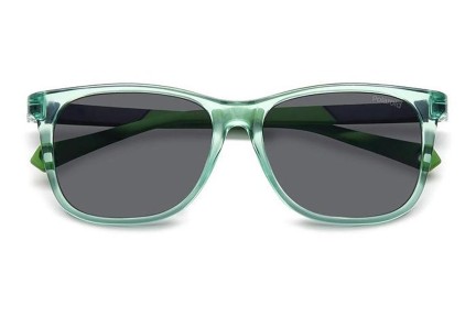 Ochelari de soare Polaroid Junior PLD8058/S 1ED/M9 Polarized Dreptunghiulari Verzi