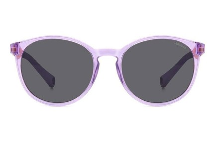 Ochelari de soare Polaroid Junior PLD8059/S 789/M9 Polarized Rotunzi Violeți