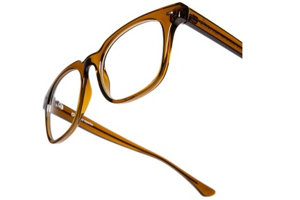 Ochelari OiO by eyerim Hydra Crystal Brown blue-light [non-prescription] Pătrați Maro