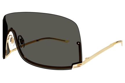 Ochelari de soare Gucci GG1560S 001 Lentilă unică | Shield Aurii