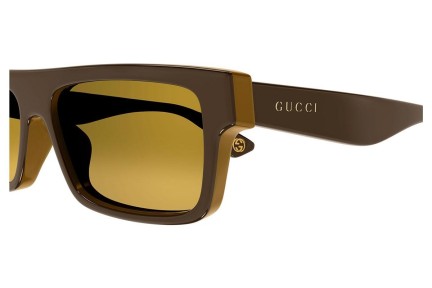 Ochelari de soare Gucci GG1616S 002 Pătrați Maro