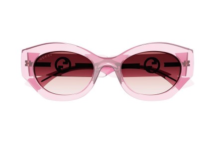 Ochelari de soare Gucci GG1553S 003 Ovali Roz