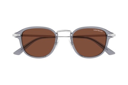 Ochelari de soare Mont Blanc MB0336S 004 Rotunzi Gri