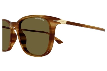 Ochelari de soare Mont Blanc MB0338S 004 Dreptunghiulari Maro