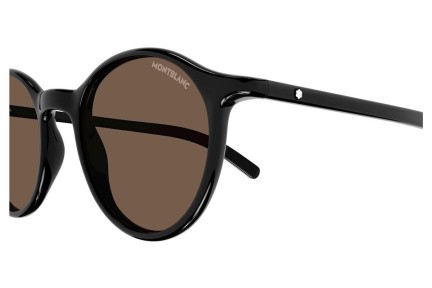 Ochelari de soare Mont Blanc MB0324S 001 Rotunzi Negri