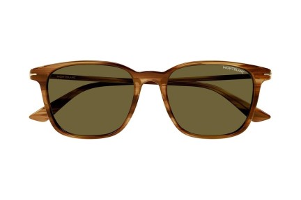 Ochelari de soare Mont Blanc MB0338S 004 Dreptunghiulari Maro