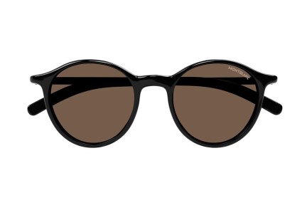 Ochelari de soare Mont Blanc MB0324S 001 Rotunzi Negri