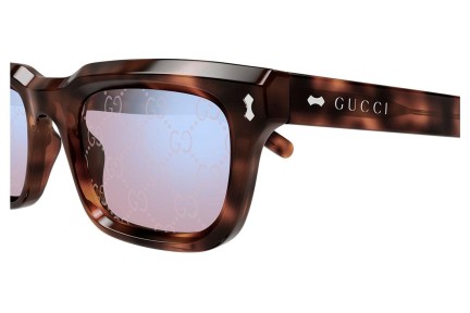 Ochelari de soare Gucci GG1524S 005 Pătrați Havana