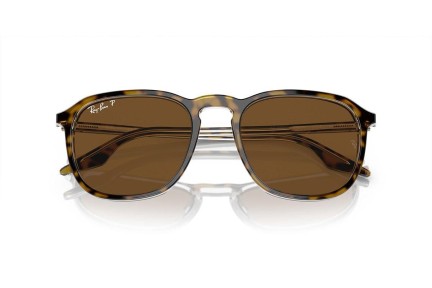 Ochelari de soare Ray-Ban RB2203 139357 Polarized Pătrați Havana