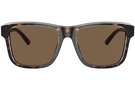 Ochelari de soare Emporio Armani EA4208 605273 Dreptunghiulari Havana