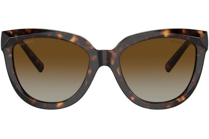 Ochelari de soare Tiffany & Co. TF4215 8015T5 Polarized Cat Eye Havana