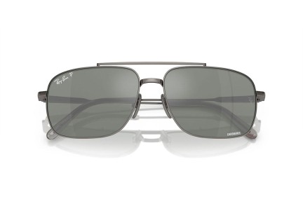 Ochelari de soare Ray-Ban Michael Titanium RB8096 165/GK Polarized Dreptunghiulari Gri