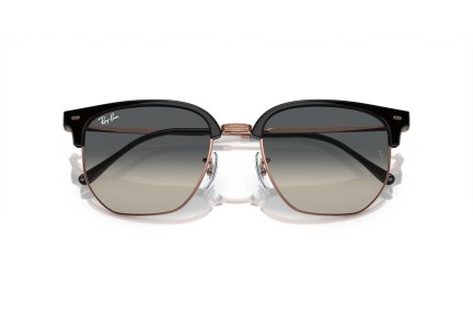 Ochelari de soare Ray-Ban New Clubmaster RB4416 672071 Browline Gri