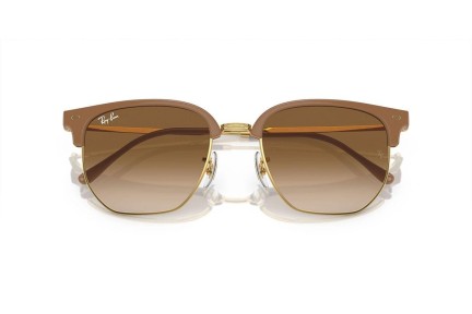 Ochelari de soare Ray-Ban New Clubmaster RB4416 672151 Browline Bej