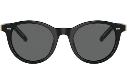 Ochelari de soare Giorgio Armani AR8199U 587587 Rotunzi Negri