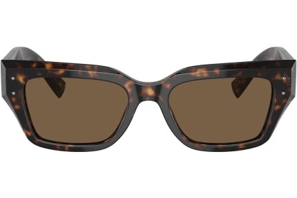 Ochelari de soare Dolce & Gabbana DG4462 502/73 Cat Eye Havana