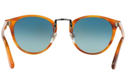 Ochelari de soare Persol Typewriter Edition PO3108S 960/S3 Polarized Rotunzi Maro