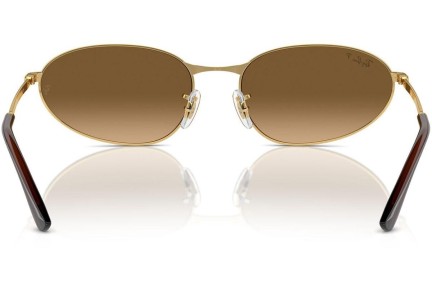 Ochelari de soare Ray-Ban RB3734 001/M2 Polarized Ovali Aurii