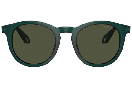 Ochelari de soare Giorgio Armani AR8192 604431 Rotunzi Verzi