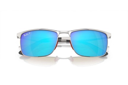 Ochelari de soare Ray-Ban RB3726M F007A1 Polarized Dreptunghiulari Argintii