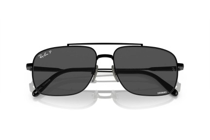 Ochelari de soare Ray-Ban Michael Titanium RB8096 9267K8 Polarized Dreptunghiulari Negri