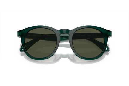 Ochelari de soare Giorgio Armani AR8192 604431 Rotunzi Verzi