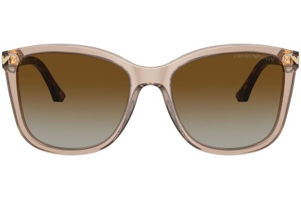 Ochelari de soare Emporio Armani EA4060 5850T5 Polarized Pătrați Bej