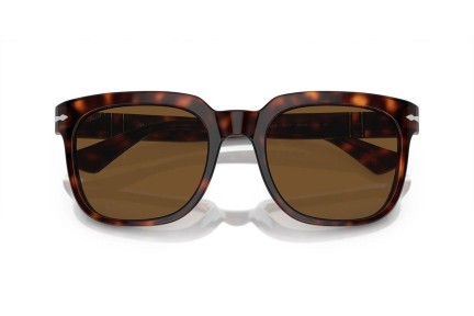 Ochelari de soare Persol PO3323S 24/57 Polarized Pătrați Havana