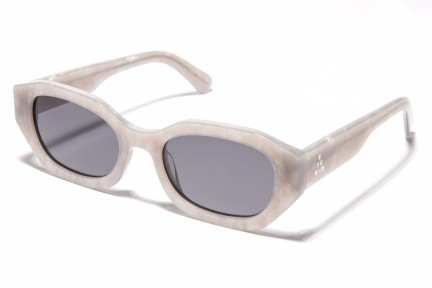 Ochelari de soare Kohe by eyerim Kris Silver Havana Polarized Ovali Gri