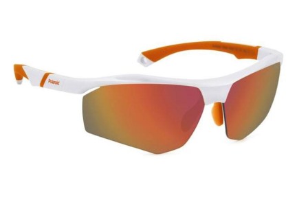 Ochelari de soare Polaroid PLD7055/S VK6/BG Polarized Dreptunghiulari Albi