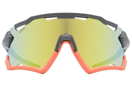 Ochelari de soare uvex sportstyle 228 Grey / Orange Mat S3 Lentilă unică | Shield Gri